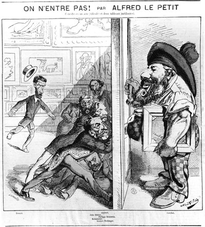 "نحن لا ندخل" ، 22 أبريل 1872 بواسطة ألفريد لو بيتيت
